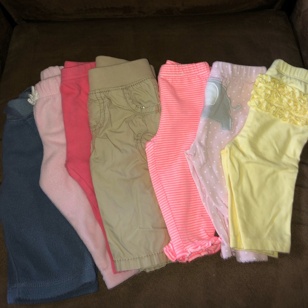 Baby girl jean and legging bundle. 13 items.